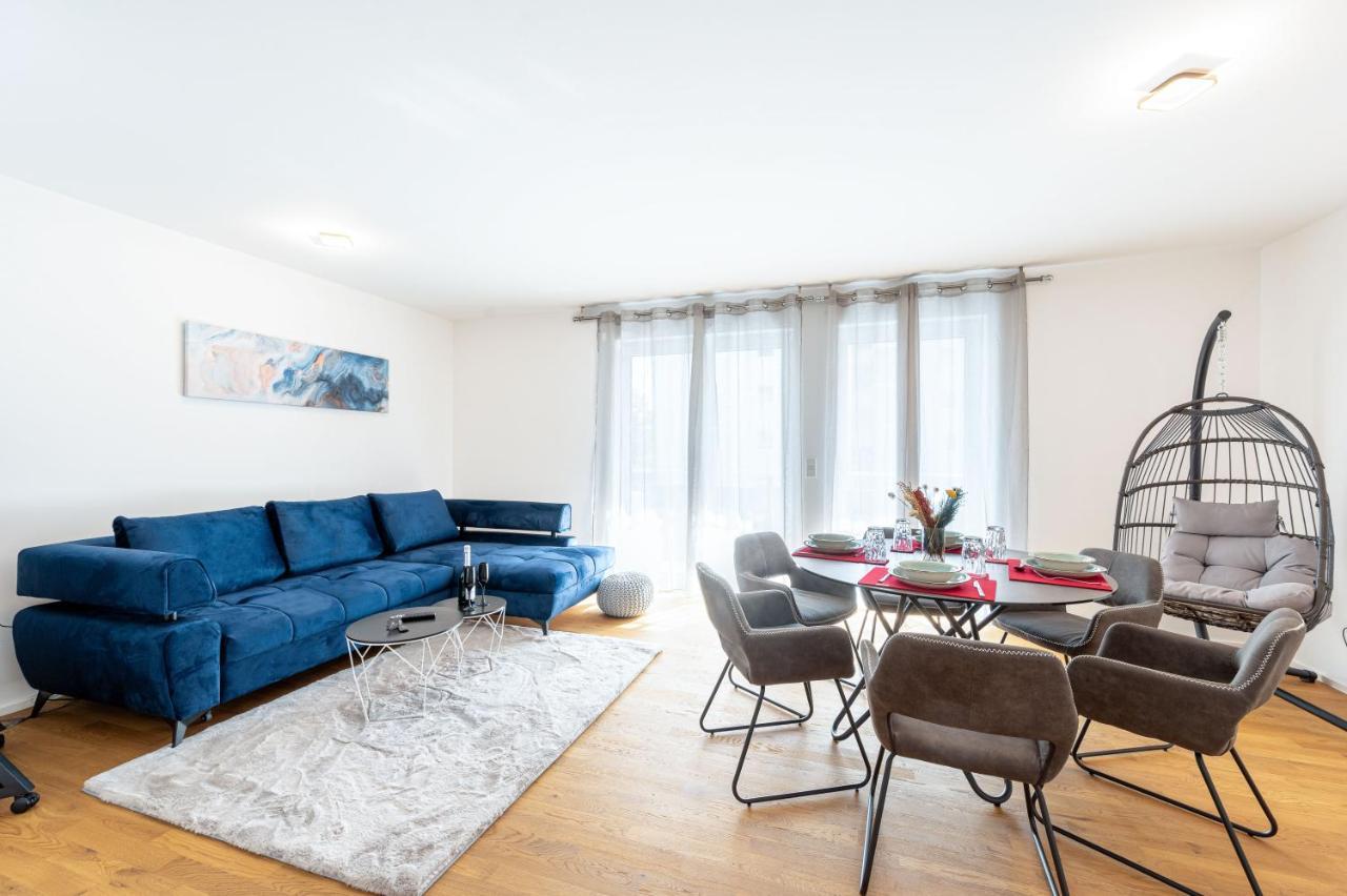 Lit Living: Luxus - Box Spring - Parking - Terrace Apartment ลุดวิกส์ฮาเฟน อัม ไรน์ ภายนอก รูปภาพ