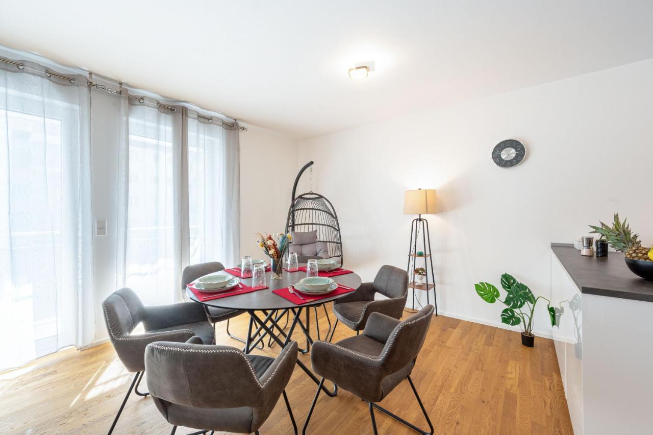 Lit Living: Luxus - Box Spring - Parking - Terrace Apartment ลุดวิกส์ฮาเฟน อัม ไรน์ ภายนอก รูปภาพ